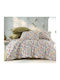 MayHome King Size Bed Sheets Set 260x240cm Beige 4 Pieces