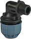 Jason 90° Transitional Elbow Pp 20 Mm X 3/4" Clamp X M Thread 10 Bar