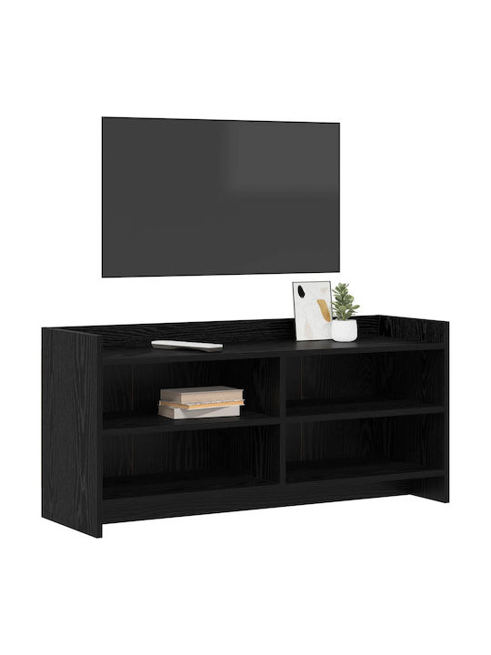 vidaXL TV-Ständer Schwarz Dürre M100xP33xH47cm