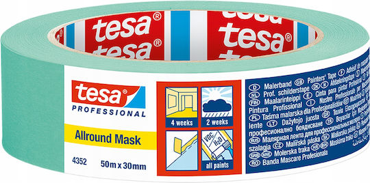 Tesa Masking Painter's Tape 4 Weeks 50m X 30mm