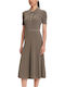 Midi Рокля Chestnut