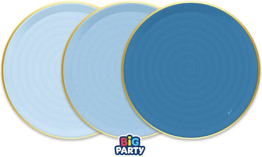 Rustic Ocean 24cm Πιάτο για Party 6τμχ