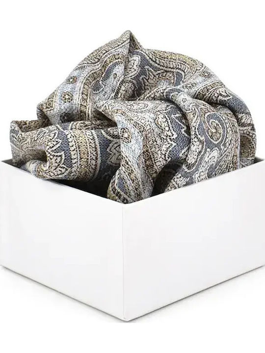 Men's Silky Blue Handkerchief