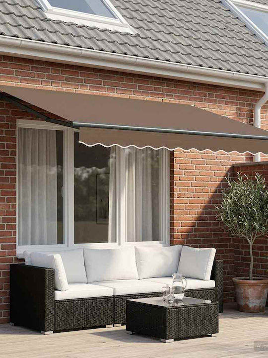 vidaXL Terrasse Zelt mit LEDs Braune 3x2m