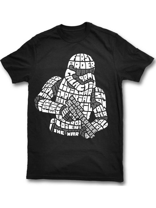 Unisex Bedruckte Blusen Schwarz First Order Dp7950