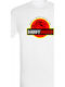 Men's White T-shirt Father's Day Design Dp7896