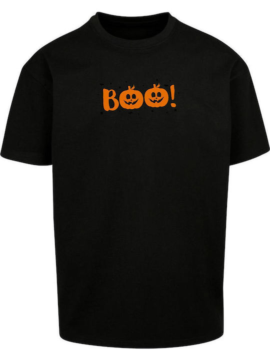 Merchcode Halloween Boo Pumpkin Tricou Negru Fw...