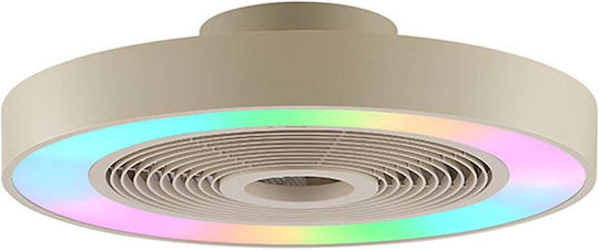 Brilliant Plafonieră 48.6cm cu Lumină Bej