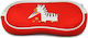Case Eyeglasses Holder Children Red Zebra Sc-10c