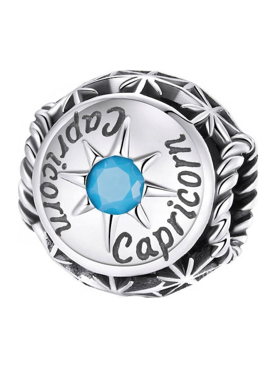 Pandora Висящ Талисман Зодиакален Знак Козирог Рожден Камък
