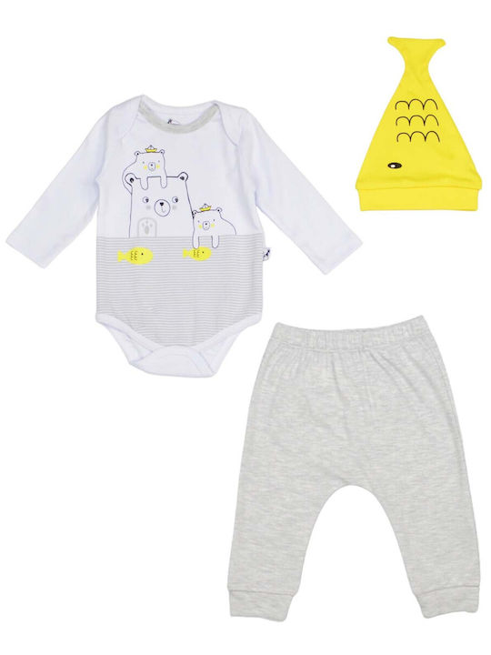 Hashtag Set Grey White Onesies