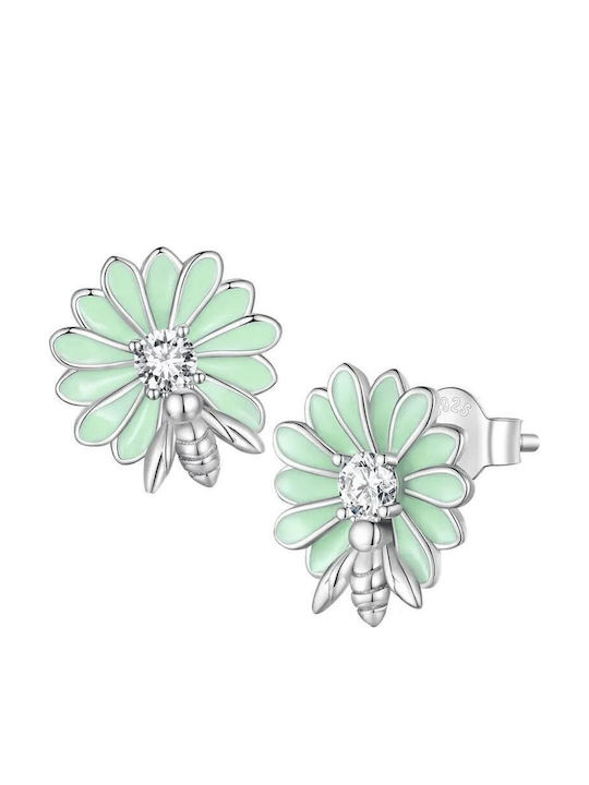 Silber Ohrringe Blumen Ohrringe 925 Silber Ohrringe