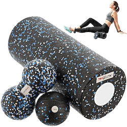 Activ Space Κύλινδρος Μασάζ Μπλε 8cm