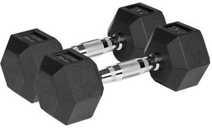Rebel Σετ Βαράκια Εξάγωνα Λαστιχένια 2 x 5kg