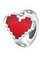 Pandora Charms Stopper Red Heart Silver 925 Charms Trusky