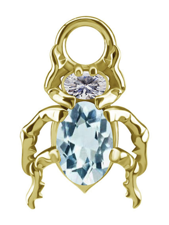 Charms Cocr Nf Beetle Blue Nano Gems Gold D-085 Charms Cocr Nf Beetle Blue Nano Gems Gold D-085