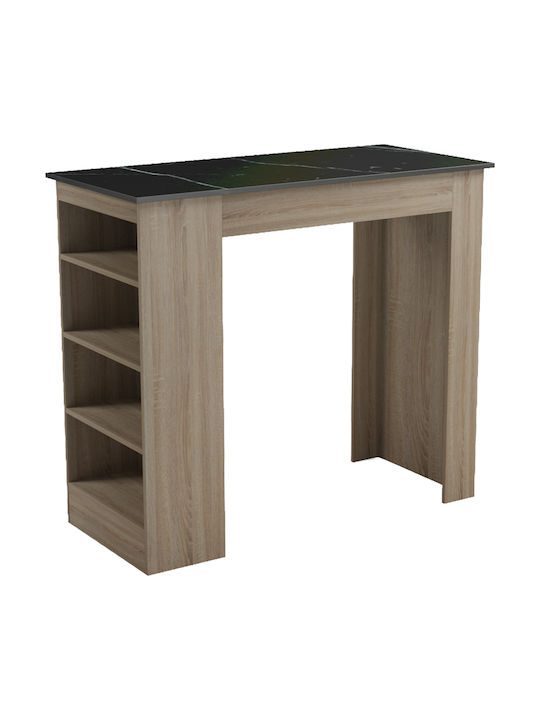 Riff Bar Table Wooden Black 120x55x105cm