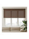 vidaXL Rollos Partieller Blackout Braune P120xH140cm 42036145