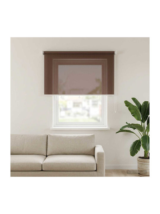 vidaXL Ρollorollos Partieller Blackout Braune P240xH140cm 42036151