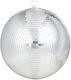 Disco Glob Disco 37cm Argintiu Sticlă Plastic Diametru 37cm X Înălțime 37cm