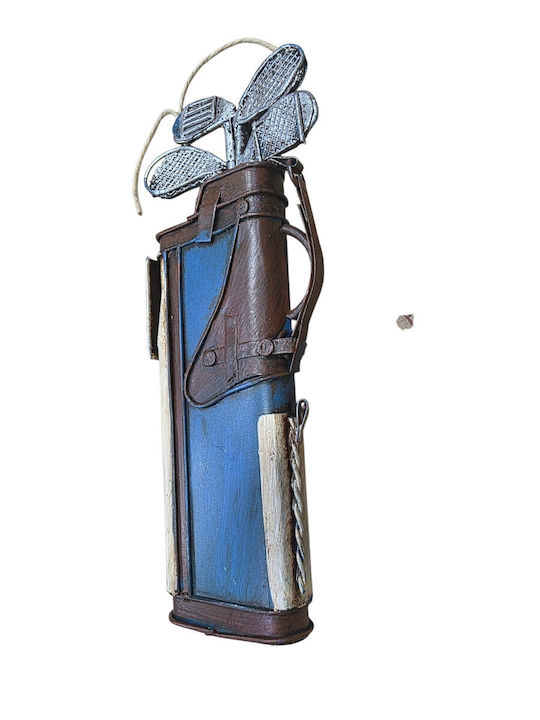 Cadou De Nuntă Metalic Vintage 5 X 12 Cm Geantă De Golf