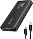 Charmast T100 Power Bank 20000mAh with 2 USB-A Ports Black