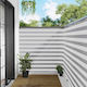 vidaXL Gray Shade Divider with PU Coating 1.5x5...