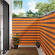 vidaXL Orange Shade Divider with PU Coating 1.5...