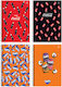 interDRUK Spiral School Notebook Ruled B5 60 Paper Sheets 2 Subjects Coca Cola (Various Designs or Colours)