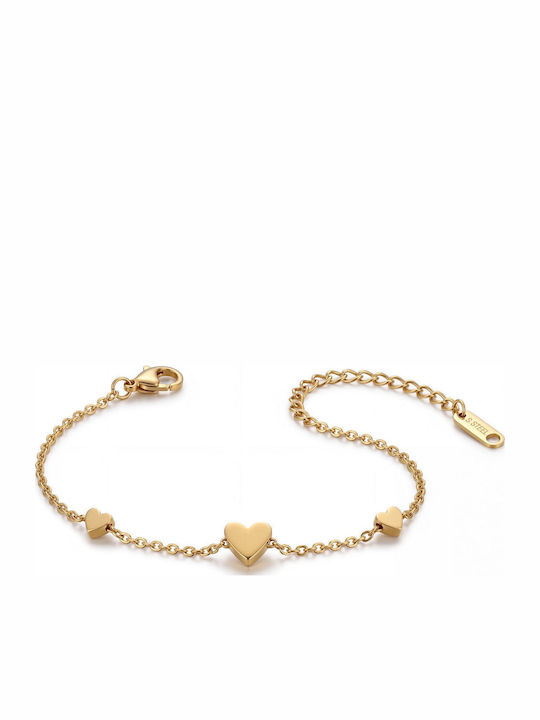 Rebekka Gold Plated Anklet Made of Steel