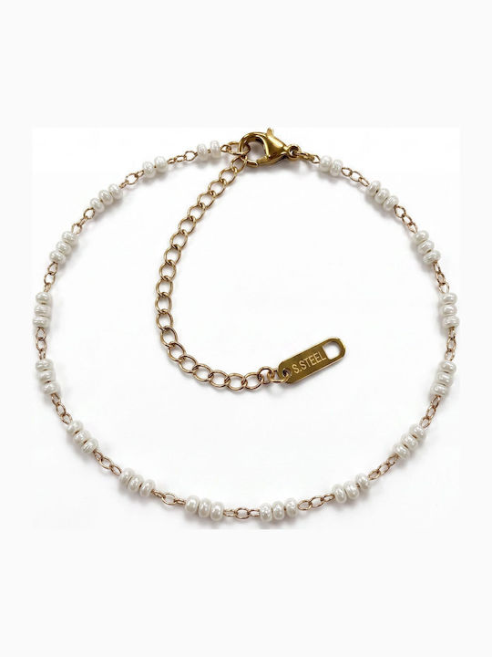 Rebekka Gold Plated Anklet Made of Steel