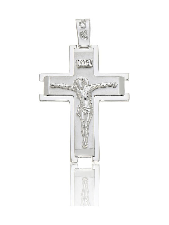 Fa Cad'oro Men's Silver Cross Without Chain AKR1308