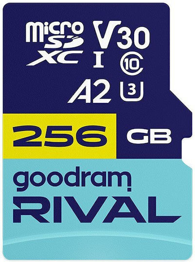 GoodRAM microSDXC 256GB U3 V30 A2 UHS-I 170MB/s with Adapter