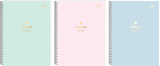 interDRUK Σπιράλ Τετράδιο Ριγέ Α4 60 Φύλλων 2 Θεμάτων Dream Book (Διάφορα Σχέδια/Χρώματα) 111212982