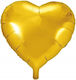 Herz Luftballon Blumen Folie Gold 45cm
