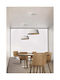 VK Lighting White LED Pendant Ceiling Light with Warm White Light