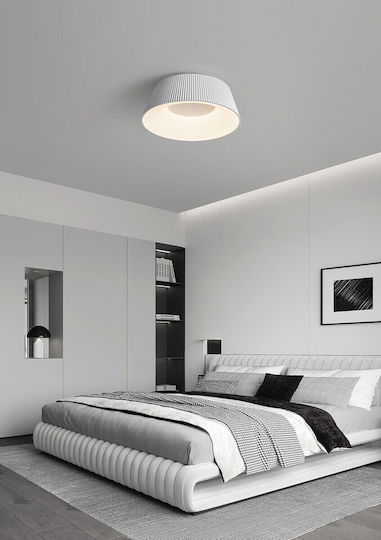 VK Lighting White LED Pendant Ceiling Light with Warm White Light