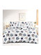 To megalo pazari Duvet Cover Set 220x240cm Double With 2 Pillowcases Polka Dot