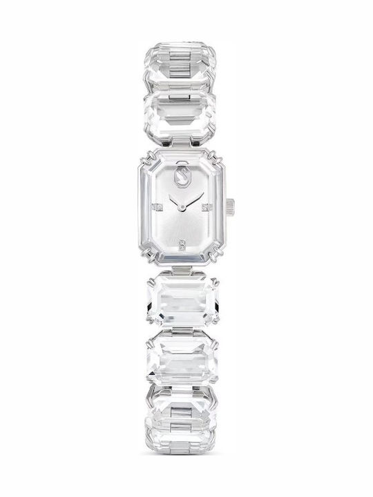 Swarovski Millenia Octagon Womens Watch 17mm Battery with Silver Metal Bracelet Swarovski Millenia Octagon Womens Watch 17mm Battery with Silver Metal Bracelet
