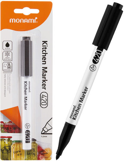 Monami Μαρκαδόρος Black 1.2mm