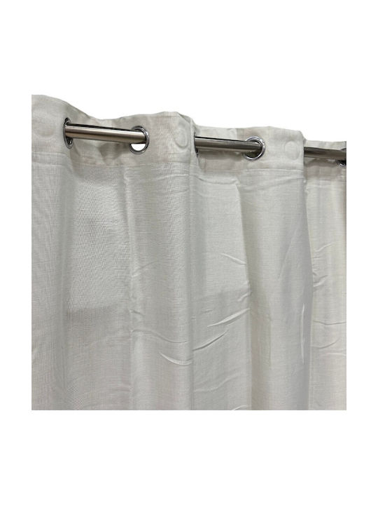 To megalo pazari Curtain With Light Gray Grommets 270x280cm