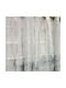 To megalo pazari Curtain With White-Petrol Grommets 270x280cm