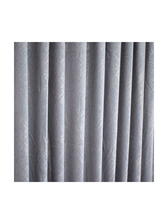 To megalo pazari Curtain With Pencil Pleat Gray 270x280cm