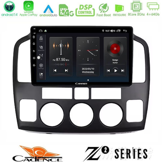 Cadence Ηχοσύστημα Αυτοκινήτου για Suzuki Grand Vitara 2003-2005 (Bluetooth/USB/WiFi/GPS/Apple-Carplay/Android-Auto) με Οθόνη Αφής 9"