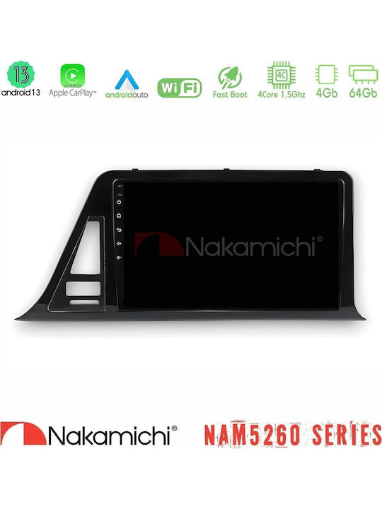 Nakamichi Car Audio System for Toyota C-HR 2017-2022 Bluetooth USB AUX WiFi GPS Apple CarPlay Android Auto with 9" Touch Screen