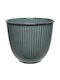 Kaemingk Metallic Blue Plant Pot 32x32x27cm