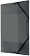 Pp Folder Corner Elastic A4 Black