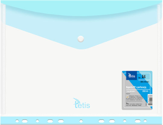 Pp Snap Envelope Perforation A4 Blue