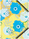 Tetis Aktenordner Lackiert A4 Ecke Elastisch Pastellblumen Bt601-c3