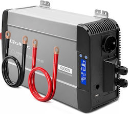 Qoltec Инвертор За Автомобил Чиста Синусоида 1000W За Преобразуване На 12V DC В 230V AC